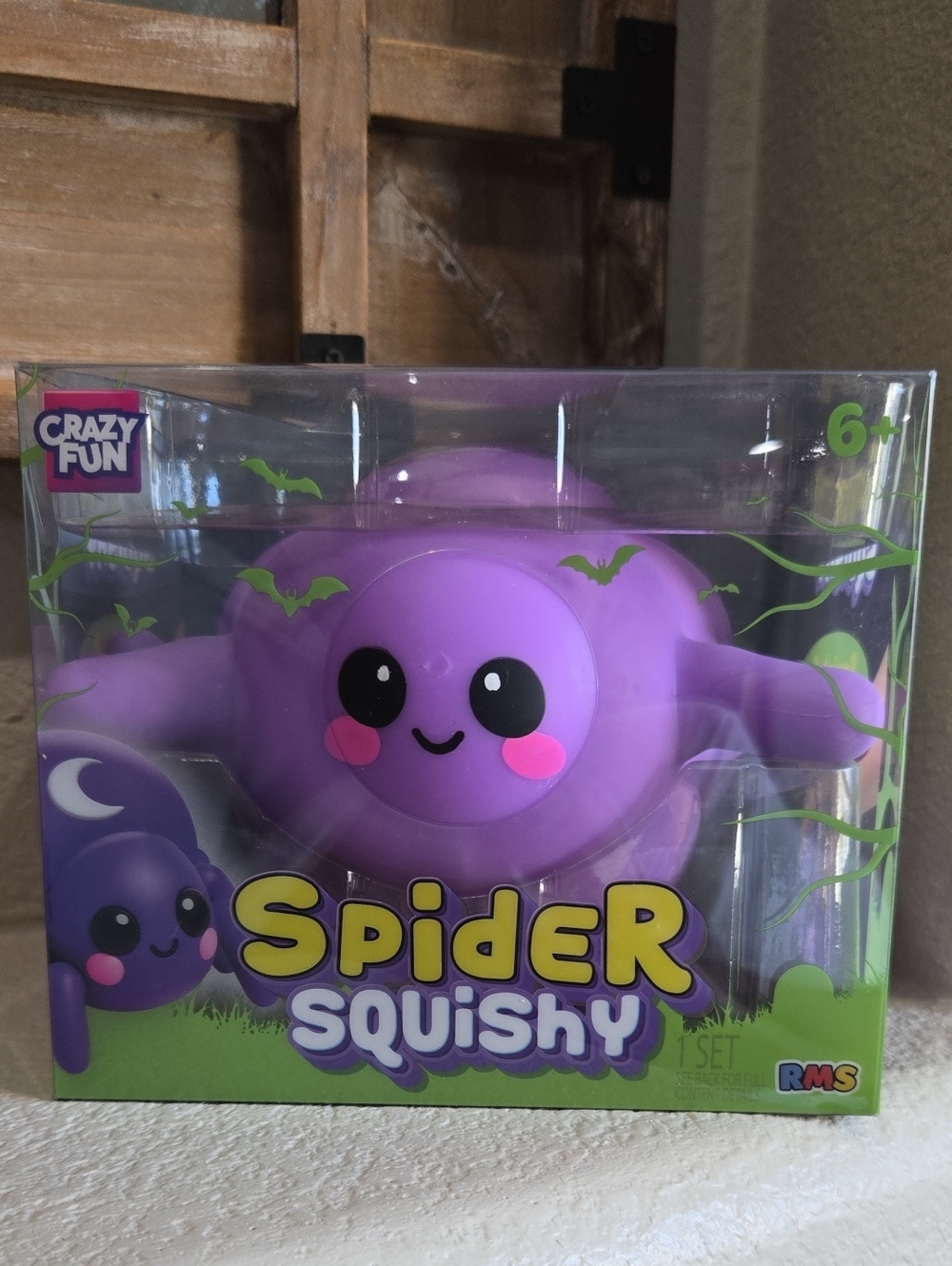 New Crazy Fun Purple Spider Squishy Plush Toy